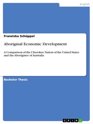 cover image of Aboriginal Economic Development